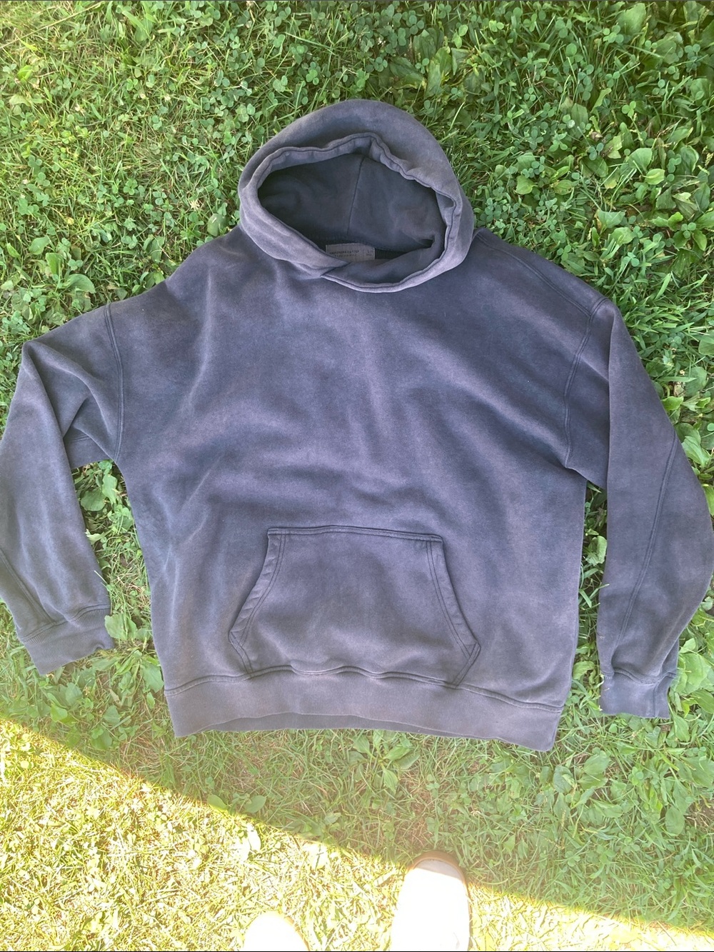 Abercrombie & Fitch Charcoal Hooded Pullover Sweatshirt
